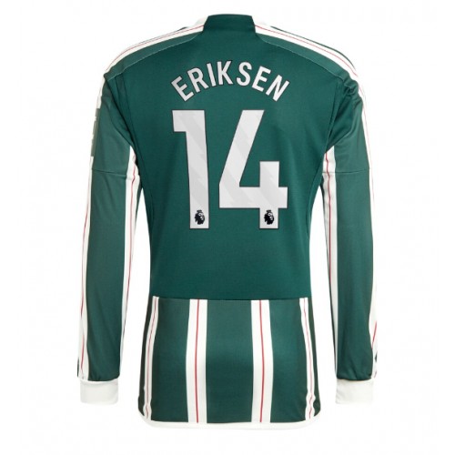 Maillot de foot Manchester United Christian Eriksen #14 Extérieur 2023-24 Manche Longue